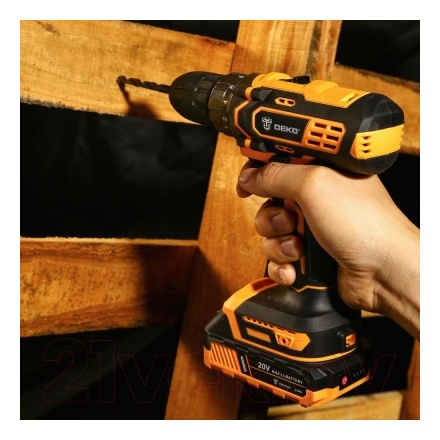 Аккумуляторная дрель-шуруповерт Deko GCD20DU3 Set 4 / 063-4144 Аккумуляторная дрель-шуруповерт Deko GCD20DU3 Set 4 / 063-4144