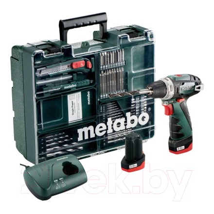 Профессиональная дрель-шуруповерт Metabo PowerMaxx BS Basic Set (600080880)