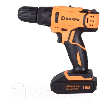 Аккумуляторная дрель-шуруповерт Вихрь ДА-18Л-2КУ (72/14/17) Аккумуляторная дрель-шуруповерт Вихрь ДА-18Л-2КУ (72/14/17)