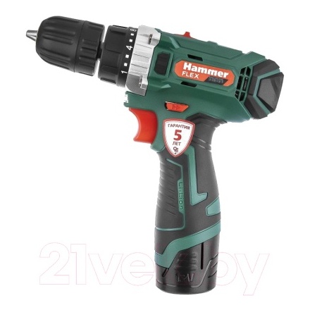 Аккумуляторная дрель-шуруповерт Hammer Flex ACD12/2CS (630797) Аккумуляторная дрель-шуруповерт Hammer Flex ACD12/2CS (630797)