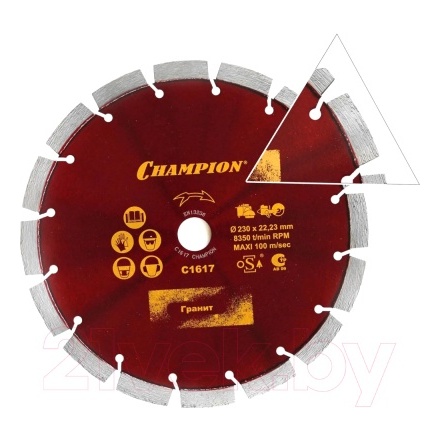 Отрезной диск алмазный Champion C1617