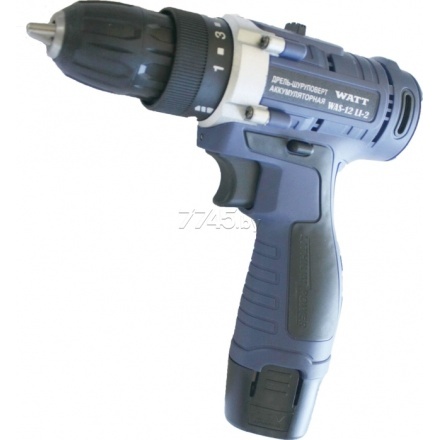 Дрель-шуруповерт аккумуляторная WATT WAS-12Li-2 (1.012.027.12) Дрель-шуруповерт аккумуляторная WATT WAS-12Li-2 (1.012.027.12)