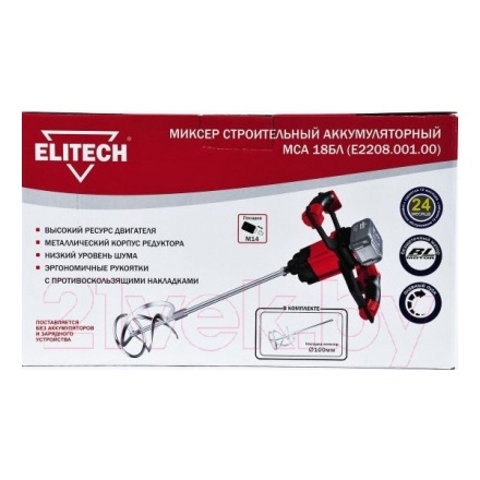 Строительный миксер Elitech МСА 18БЛ (Е2208.001.00) Строительный миксер Elitech МСА 18БЛ (Е2208.001.00)