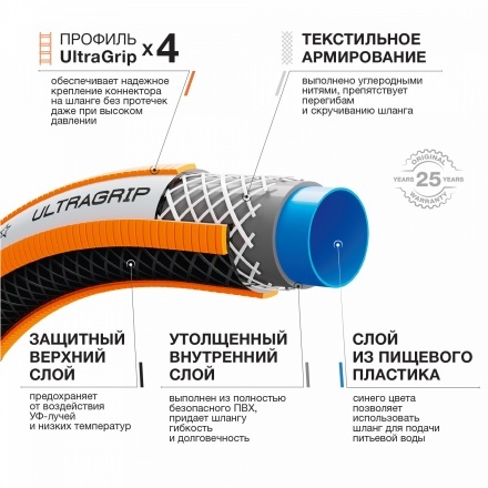 Шланг UltraGrip диаметр 5/8 Шланг UltraGrip диаметр 5/8