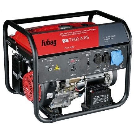 Генератор бензиновый FUBAG BS 7500 A ES с электростартером и коннектором автоматики