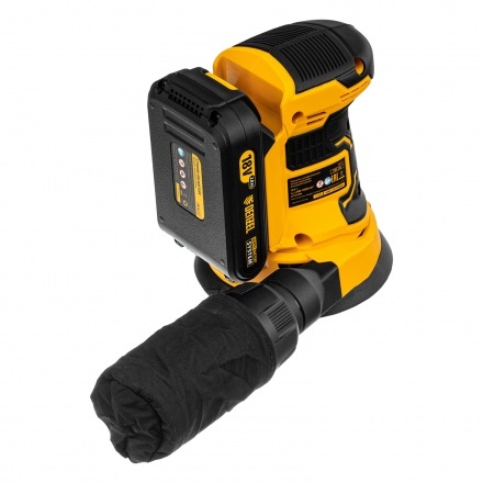 Машина шлифовальная эксцентриковая аккумуляторная COS-125, 18В Li-Ion Denzel Машина шлифовальная эксцентриковая аккумуляторная COS-125, 18В Li-Ion Denzel