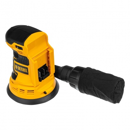 Машина шлифовальная эксцентриковая аккумуляторная COS-125-0, 18В Li-Ion Denzel Машина шлифовальная эксцентриковая аккумуляторная COS-125-0, 18В Li-Ion Denzel