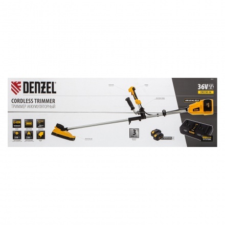 Триммер аккумуляторный бесщеточный Denzel CBC350-36 Триммер аккумуляторный бесщеточный Denzel CBC350-36