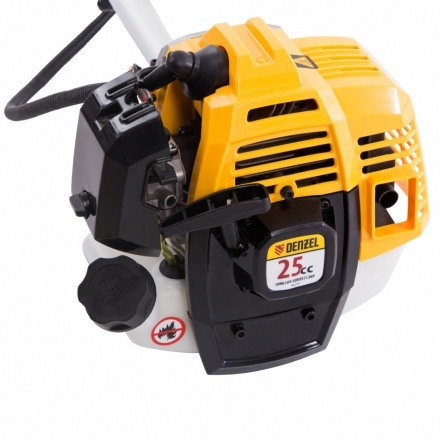 Триммер бензиновый DR-25, 25 см3, неразъемная штанга, состоит из 2 частей Denzel Триммер бензиновый DR-25, 25 см3, неразъемная штанга, состоит из 2 частей Denzel