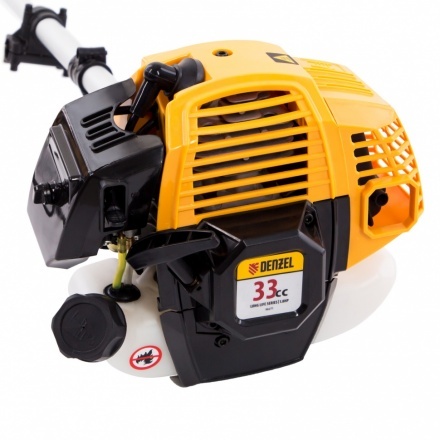 Триммер бензиновый DR-33, 33 см3, неразъемная штанга, состоит из 2 частей Denzel Триммер бензиновый DR-33, 33 см3, неразъемная штанга, состоит из 2 частей Denzel