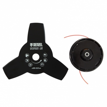 Триммер бензиновый DR-43S, 43 см3, разъемная штанга, состоит из 2 частей Denzel Триммер бензиновый DR-43S, 43 см3, разъемная штанга, состоит из 2 частей Denzel