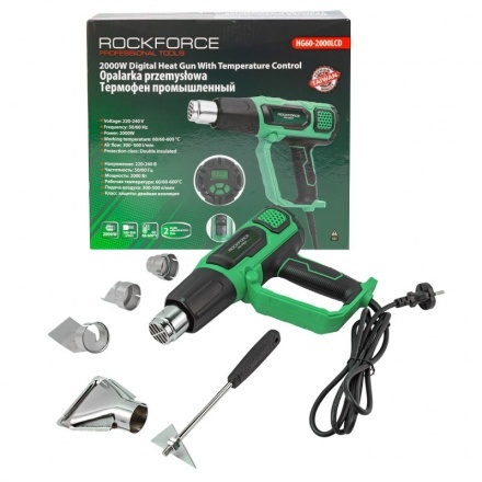 Фен промышленный электрический RockForce RF-HG60-2000LCD