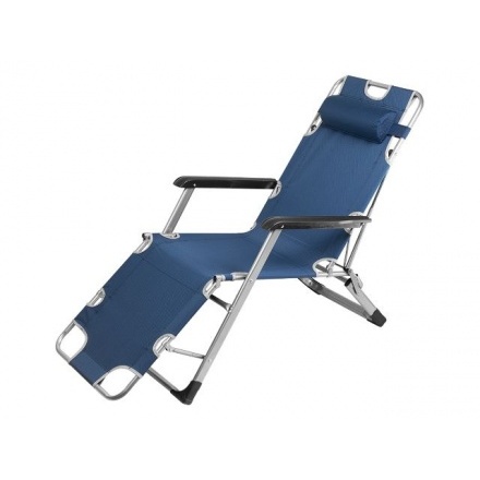 Кресло-шезлонг складное синее ARIZONE
