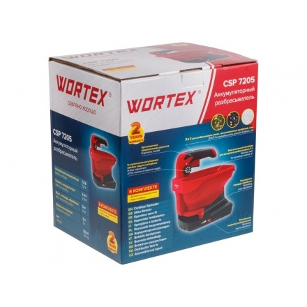 Аккумуляторный разбрасыватель Wortex CSP 7205 с акб и з/у Аккумуляторный разбрасыватель Wortex CSP 7205 с акб и з/у