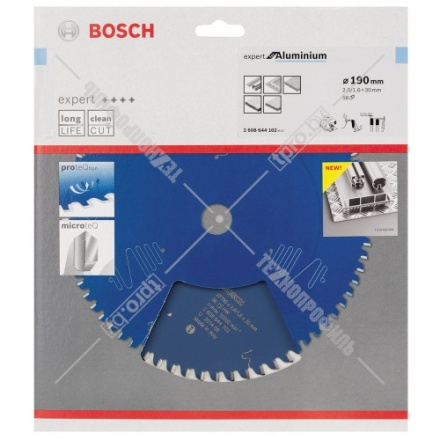 Пильный диск 190х2,6х30 мм Z56 Expert for Aluminium BOSCH (2608644102)