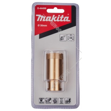 Алмазная коронка D30 мм M14 по граниту Makita (D-44498)