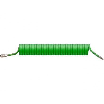Шланг полиуретановый спиральный ф 8/12 мм c быстросъемным соединением ECO (длина 10 м)