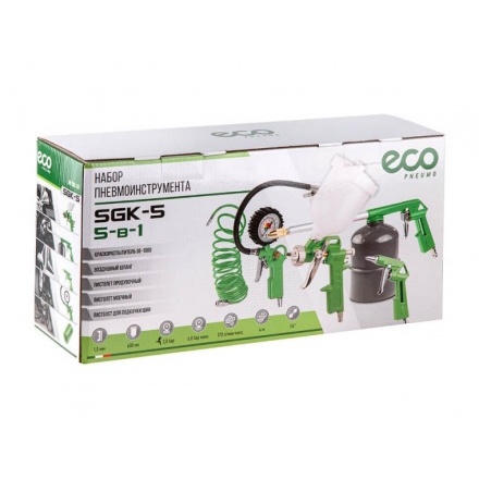 Набор пневмоинструмента ECO SGK-5 Набор пневмоинструмента ECO SGK-5
