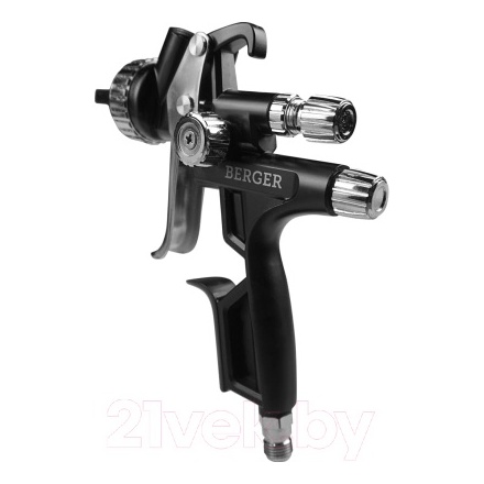 Пневматический краскопульт BERGER Зильбер HVLP 1.4мм / BG1389 Пневматический краскопульт BERGER Зильбер HVLP 1.4мм / BG1389