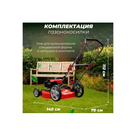 Газонокосилка бензиновая Eco LG-810 (EC3410-2) Газонокосилка бензиновая Eco LG-810 (EC3410-2)