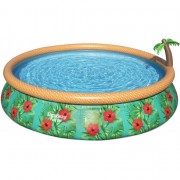 Бассейн надувной Bestway Paradise Palms 57416 (457x84, с фильтр-насосом)