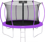 Батут Calviano 374см 12ft Inside master purple (с защитной сеткой)