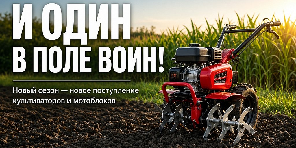 Новые культиваторы и мотоблоки
