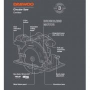 Пила циркулярная аккумуляторная DAEWOO DAS 1821Li SET Пила циркулярная аккумуляторная DAEWOO DAS 1821Li SET