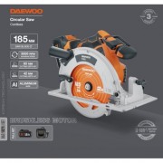 Пила циркулярная аккумуляторная DAEWOO DAS 1821Li SET