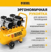 Воздушный компрессор Denzel Безмаслянный DLS 1500/50