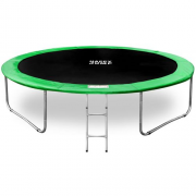 Батут Happy Jump PRO 12ft-i 374см с внутренней сеткой и лестницей