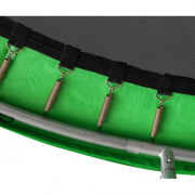 Батут Happy Jump PRO 12ft-i 374см с внутренней сеткой и лестницей