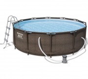Бассейн каркасный Bestway Steel Pro MAX Ротанг 56709 (366х100)