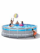 Каркасный бассейн Intex Prism Frame Clearview 26722 (427х107)