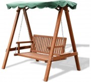 Качели садовые National Tree Company С тентом КД-1 / CNP-191 (зеленый)