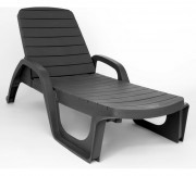 Шезлонг Ellastik Plast Прованс 190x70x32 (темно-зеленый)