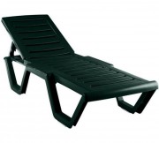 Шезлонг Ellastik Plast Атлант 184x62x33 (темно-зеленый)