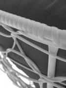 Кресло садовое M-Group Папасан мини 12070109 (белый ротанг/серая подушка) Кресло садовое M-Group Папасан мини 12070109 (белый ротанг/серая подушка)