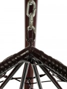 Кресло подвесное M-Group Капля 11020204 (коричневый ротанг/зеленая подушка)