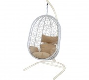 Кресло подвесное Garden Story Кокон XL D52-МТ002 (белый/бежевый)