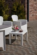 Комплект садовой мебели Ipae Progarden Jungle JUN06CBI (белый) Комплект садовой мебели Ipae Progarden Jungle JUN06CBI (белый)