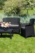 Комплект садовой мебели Ipae Progarden Jungle JUN06CAN (антрацит)