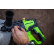 Перфоратор Greenworks GD24SDS2 бесщеточный 2Дж 24V 3803007UB (c АКБ 4Ач и ЗУ)