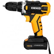 Аккумуляторная дрель-шуруповерт Deko Sharker 16V в кейсе 083-1108