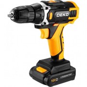Аккумуляторная дрель-шуруповерт Deko Sharker 16V в кейсе 083-1108