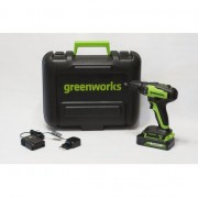 Аккумуляторная дрель-шуруповерт Greenworks GD24DD35 24V 3704007UA (c АКБ 2Ач и ЗУ в кейсе)
