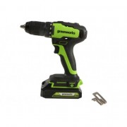 Аккумуляторная дрель-шуруповерт Greenworks GD24DD35 24V 3704007UA (c АКБ 2Ач и ЗУ в кейсе)