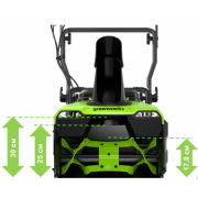 Снегоуборщик аккумуляторный GreenWorks GD40STX2 (2603407)