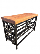 Кованая банкетка МФ-1 золото