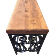 Кованая банкетка МФ-1 золото